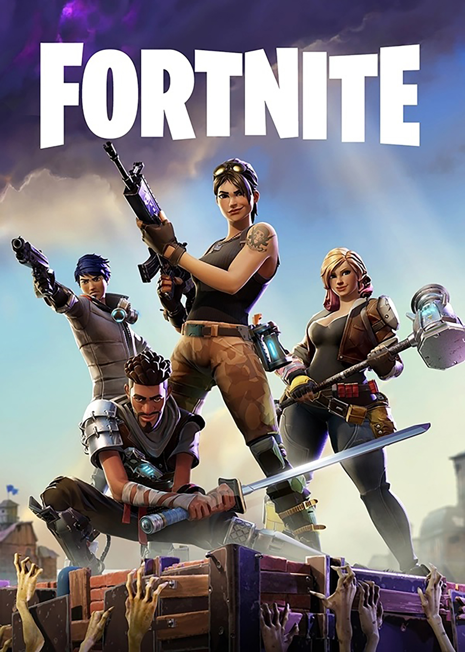 A photo of the cover for a Fornite video game 