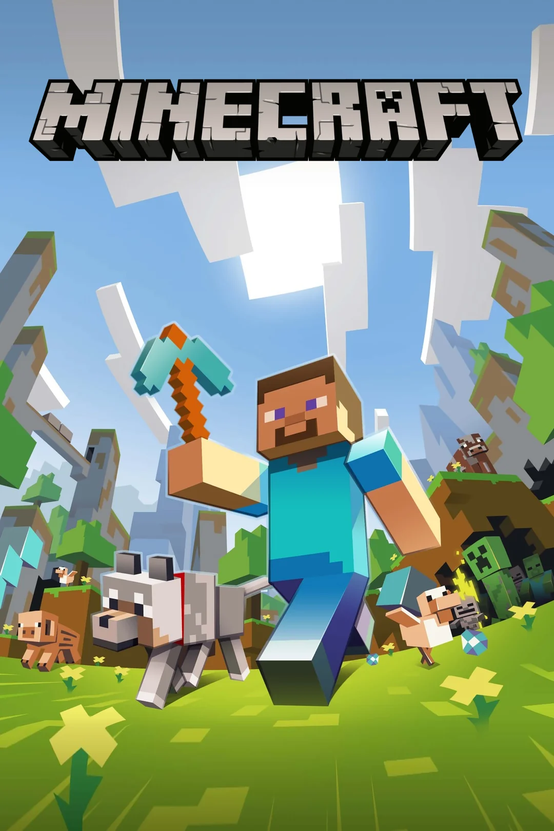 A photo of the cover for a Minecraft video game